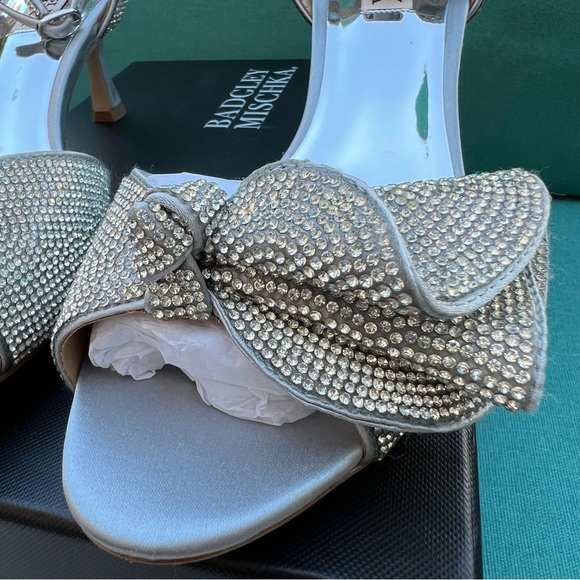 NIB - Badgley Mischka Remi Open Toe Kitten Heel - Size 8.5 - Picture 4 of 14